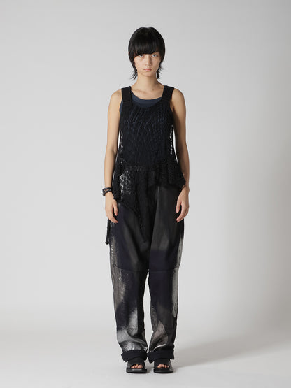 FISHERMAN'S KNIT SQUARE PATTERN PULLOVER