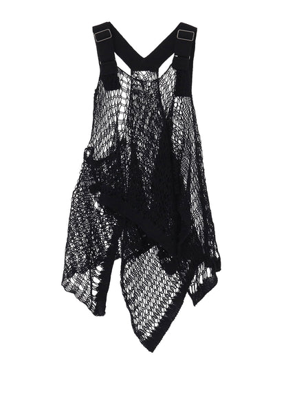 FISHERMAN'S KNIT SQUARE PATTERN PULLOVER