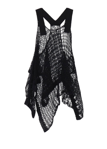 FISHERMAN'S KNIT SQUARE PATTERN PULLOVER