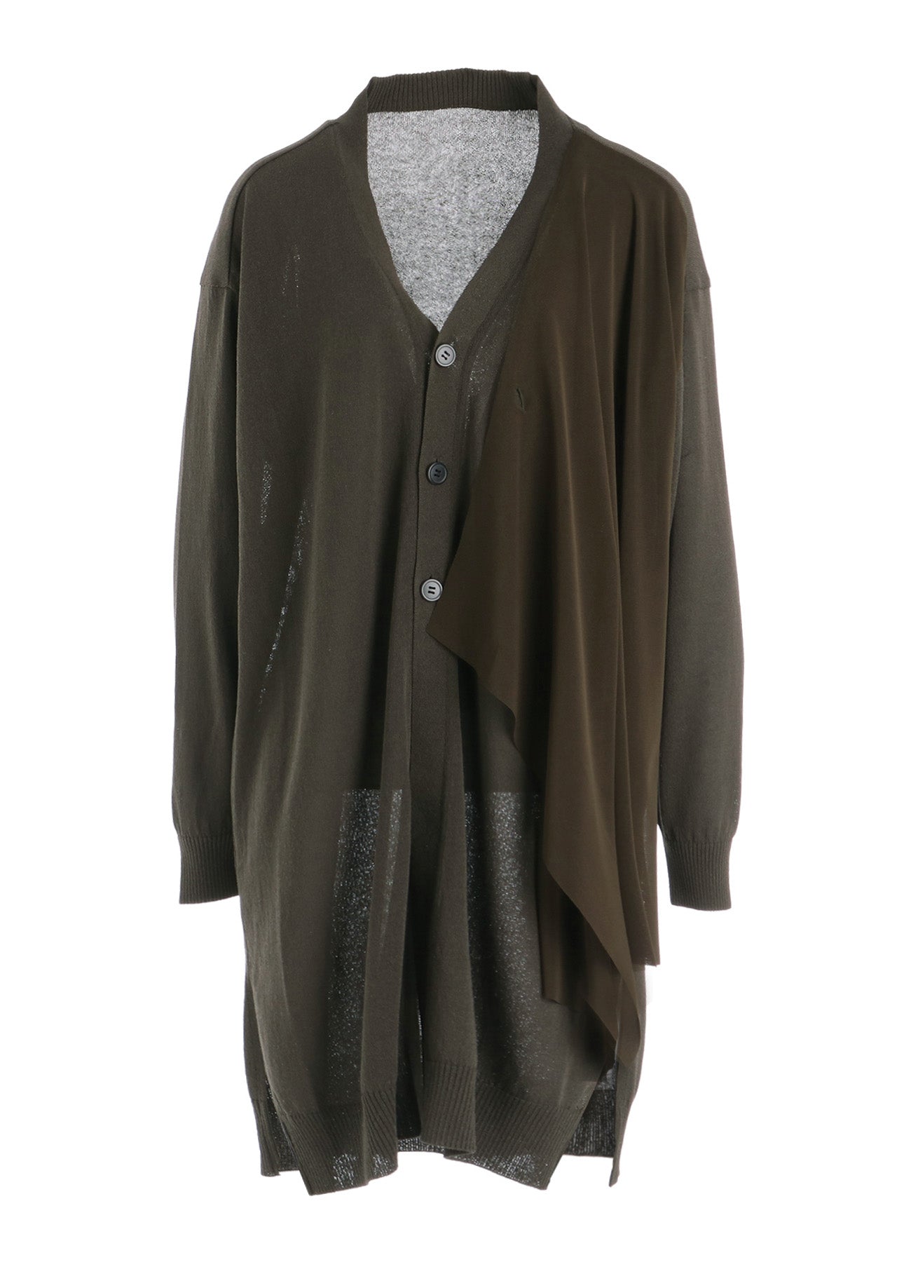 POLYESTER TULLE 2WAY CARDIGAN – THE SHOP YOHJI YAMAMOTO
