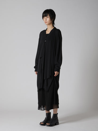 POLYESTER TULLE 2WAY CARDIGAN