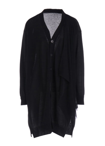 POLYESTER TULLE 2WAY CARDIGAN