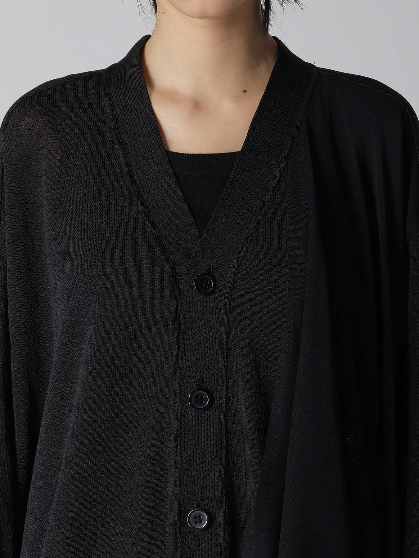 POLYESTER TULLE 2WAY CARDIGAN