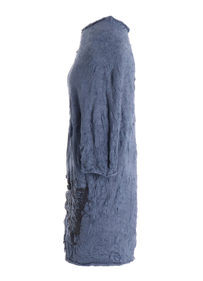 WRINKLED HALF SLEEVE PULLOVER