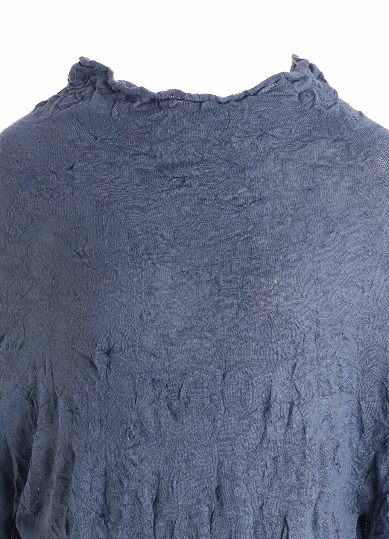 WRINKLED HALF SLEEVE PULLOVER