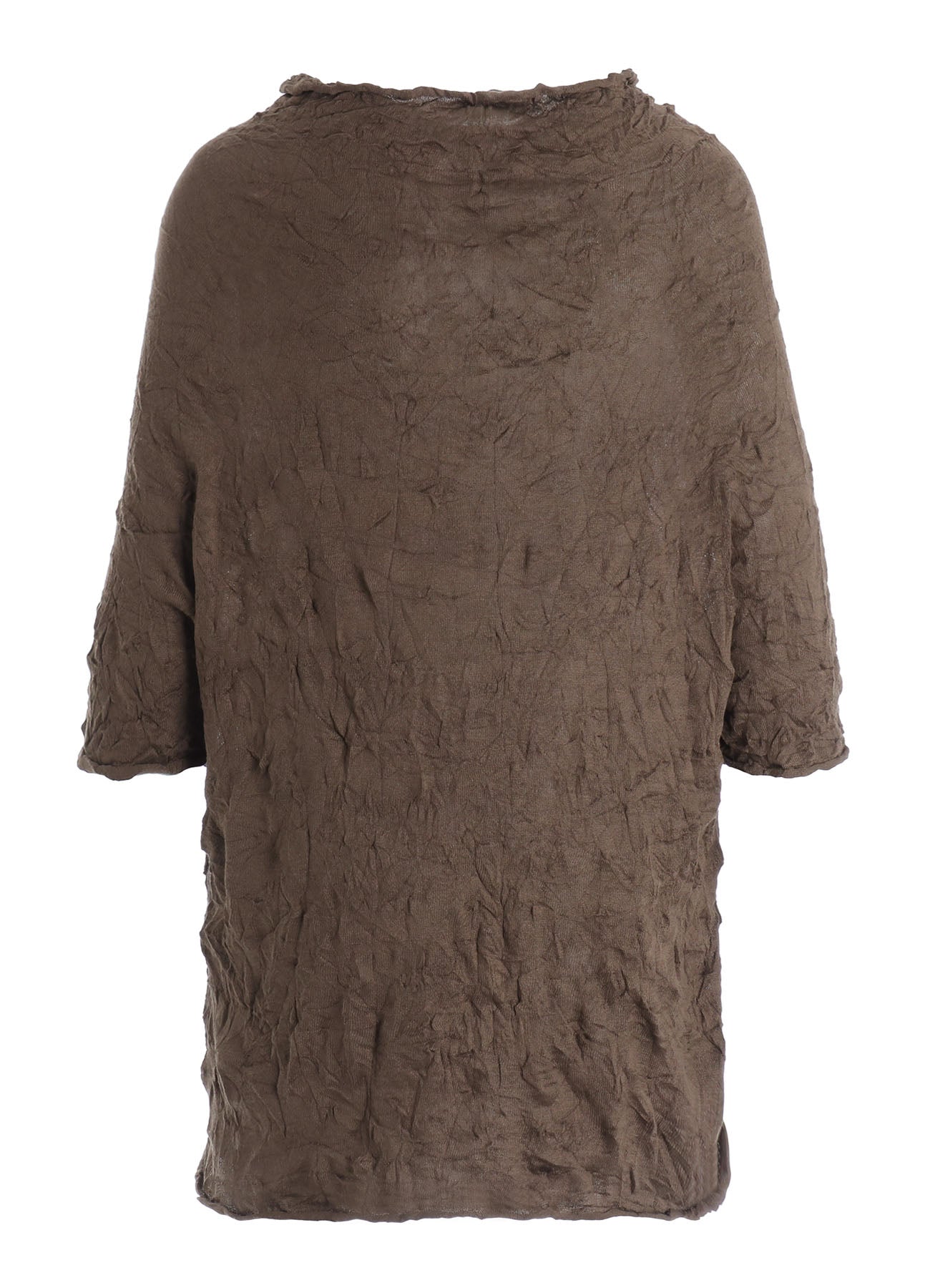 WRINKLED HALF SLEEVE PULLOVER