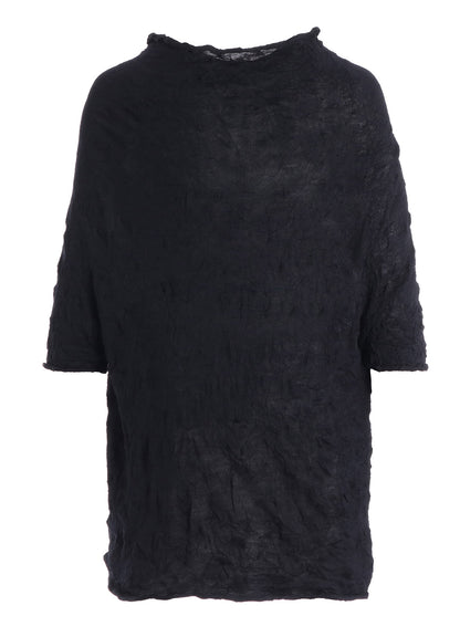 WRINKLED HALF SLEEVE PULLOVER