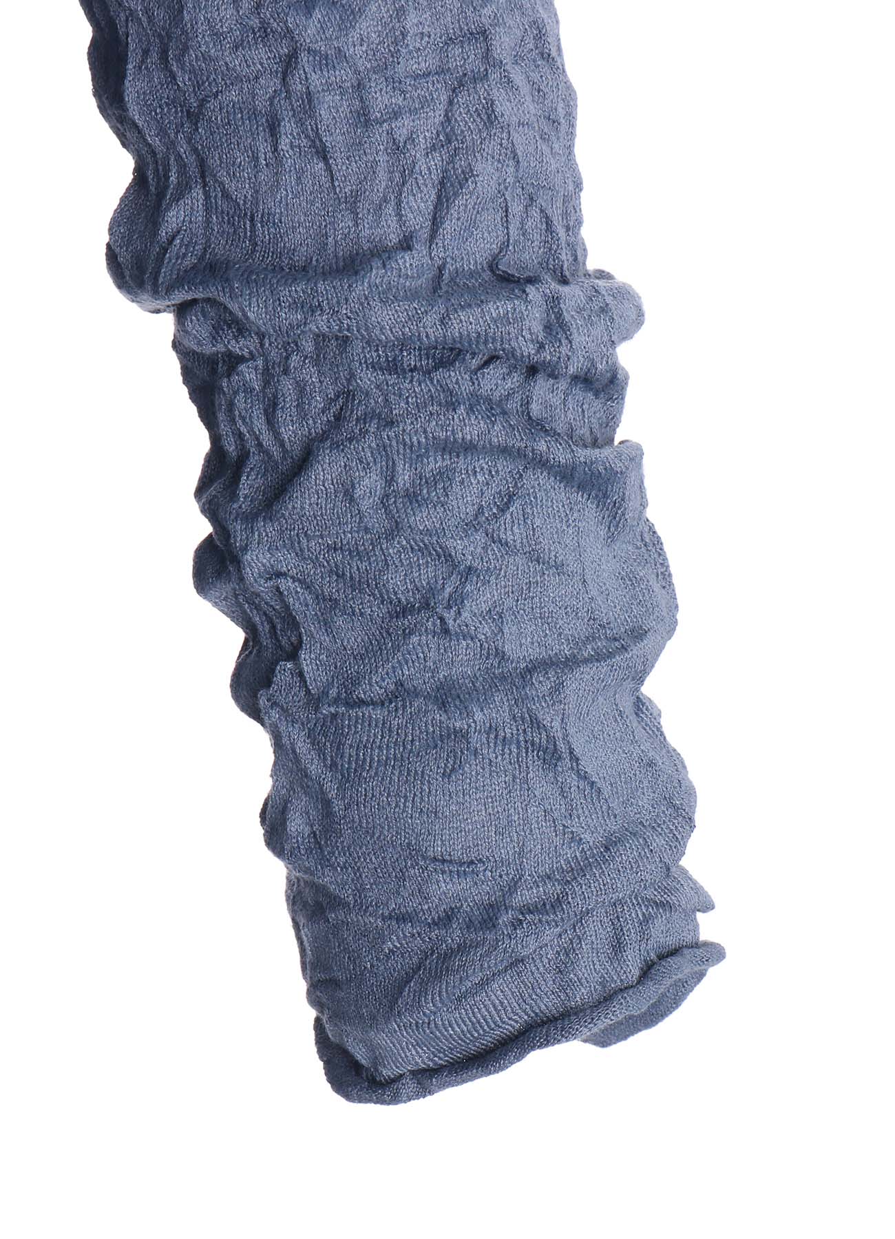 WRINKLED OFF NECK LONG SLEEVE CARDIGAN