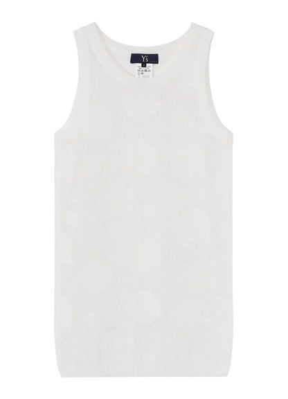 COTTON/NYLON COMPACT TWIST TANK TOP