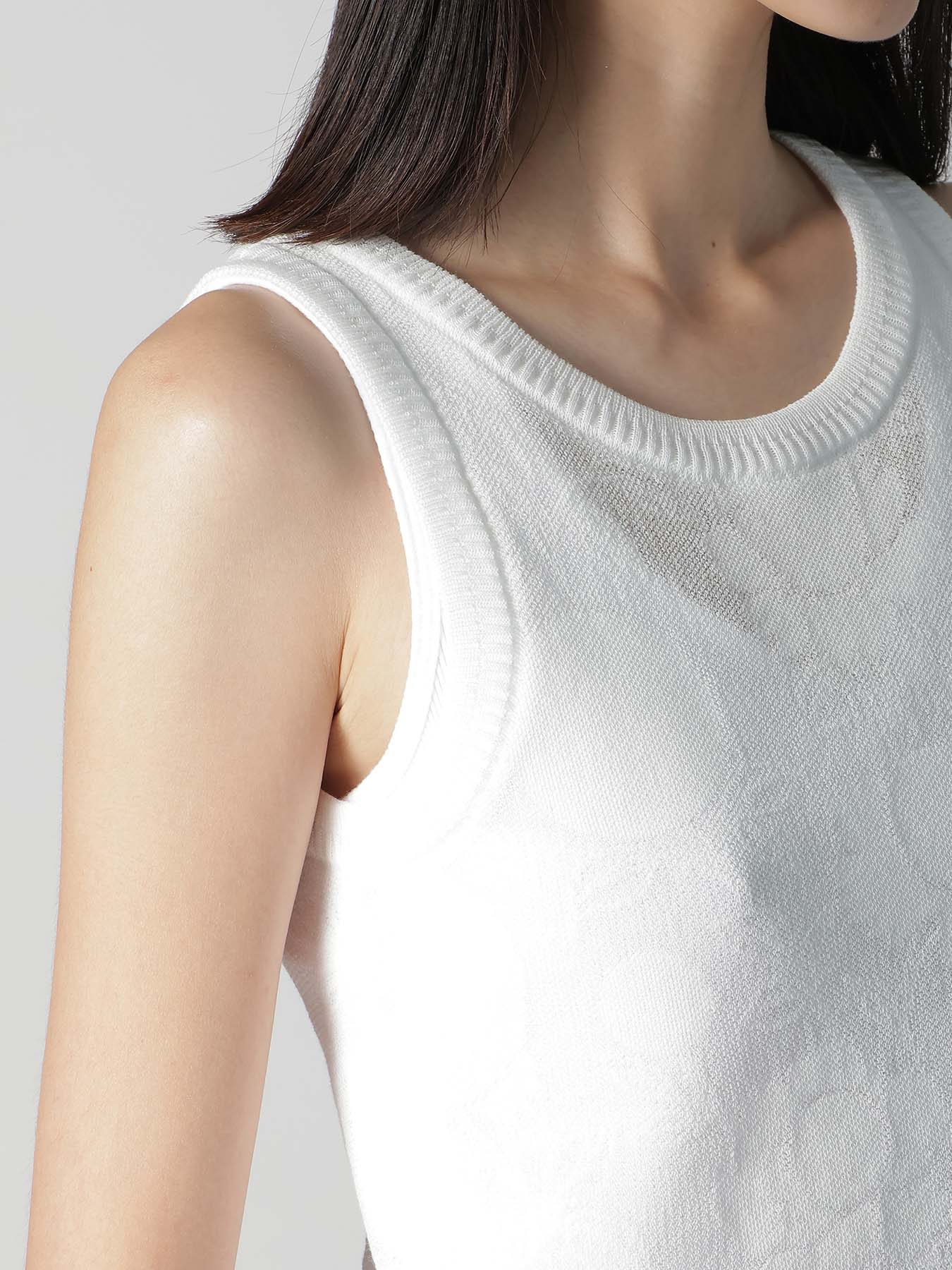 ヨウジヤマモト　変形シフォンタンクトップ COTTON/NYLON COMPACT TWIST TANK TOP – THE SHOP YOHJI YAMAMOTO