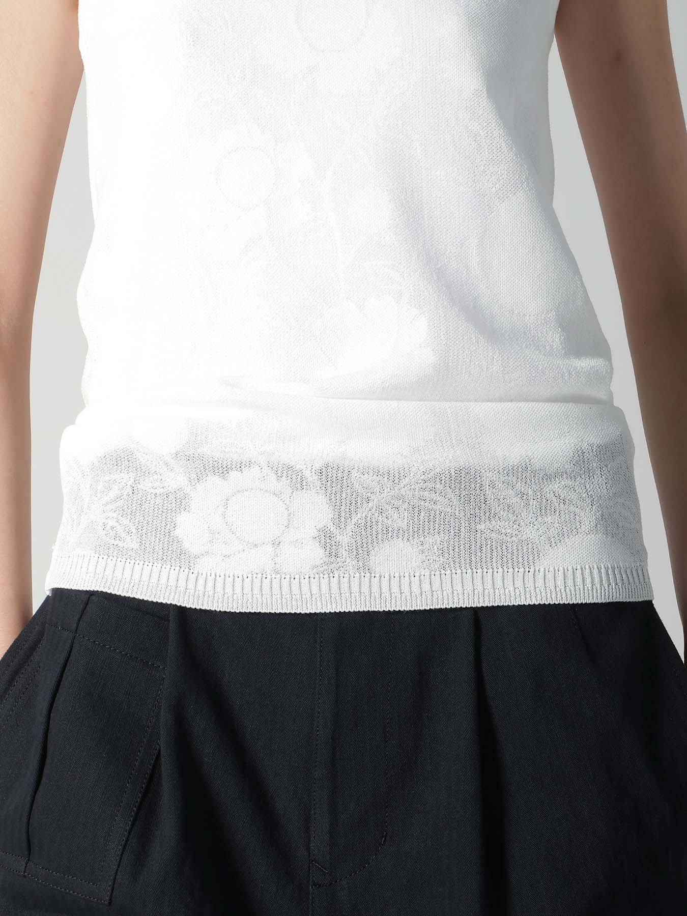 COTTON/NYLON COMPACT TWIST TANK TOP