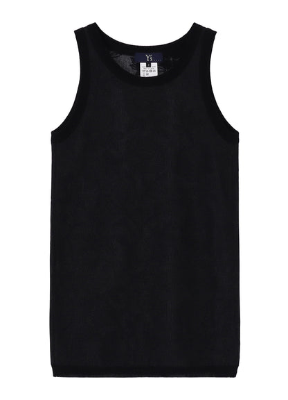 COTTON/NYLON COMPACT TWIST TANK TOP