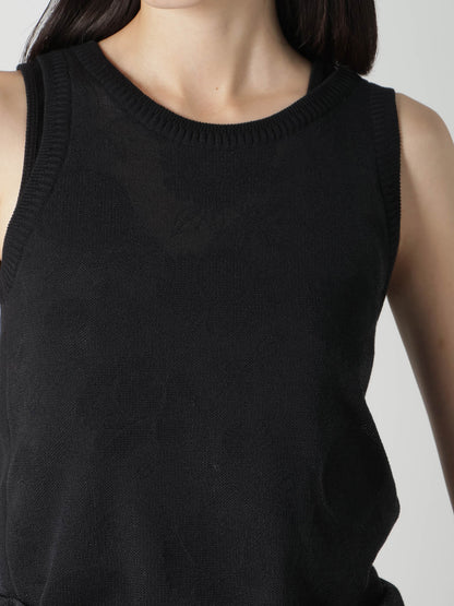 COTTON/NYLON COMPACT TWIST TANK TOP