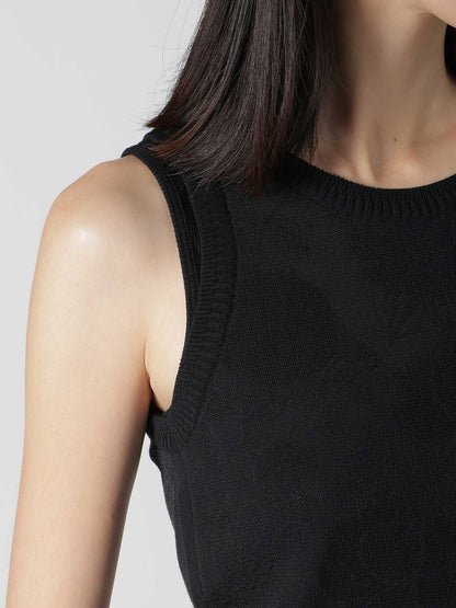 COTTON/NYLON COMPACT TWIST TANK TOP