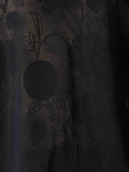 COTTON/NYLON COMPACT TWIST LONG SLEEVE KNIT