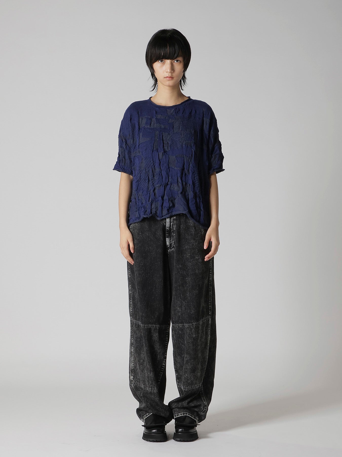 STRIPE CIRCLE LINKS BIG PULLOVER