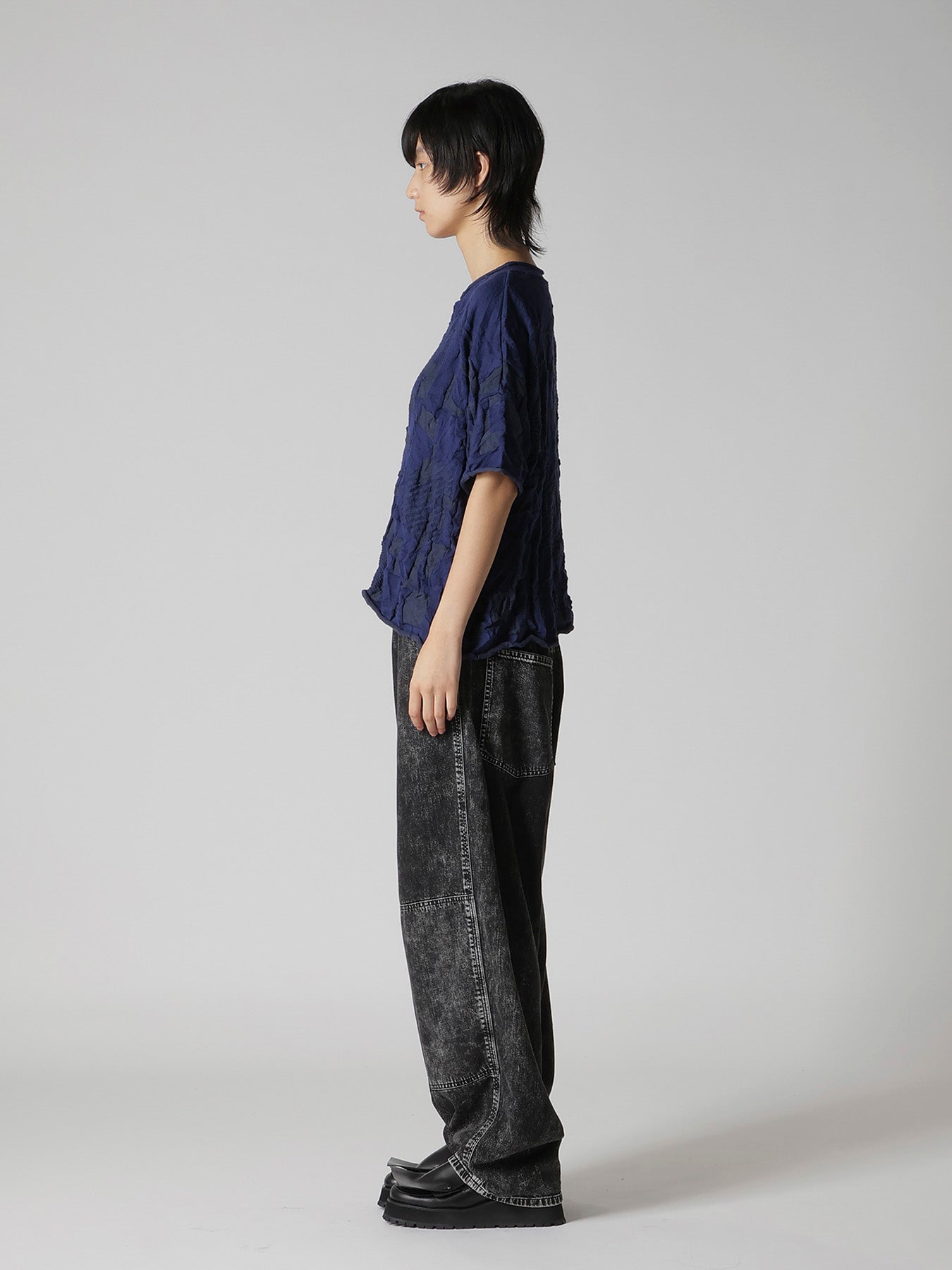 STRIPE CIRCLE LINKS BIG PULLOVER