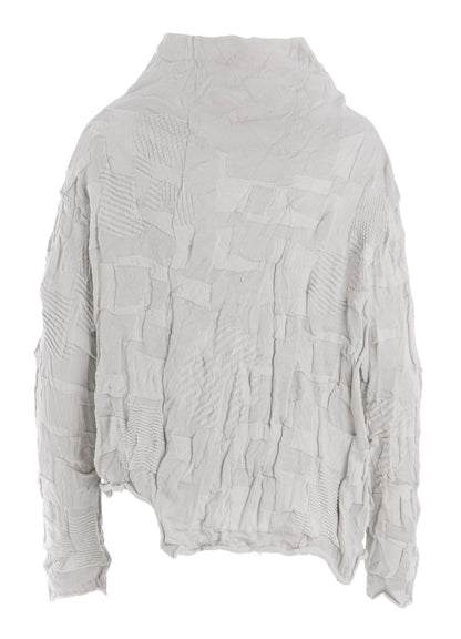 STRIPE CIRCLE LINKS 3-BUTTON CARDIGAN