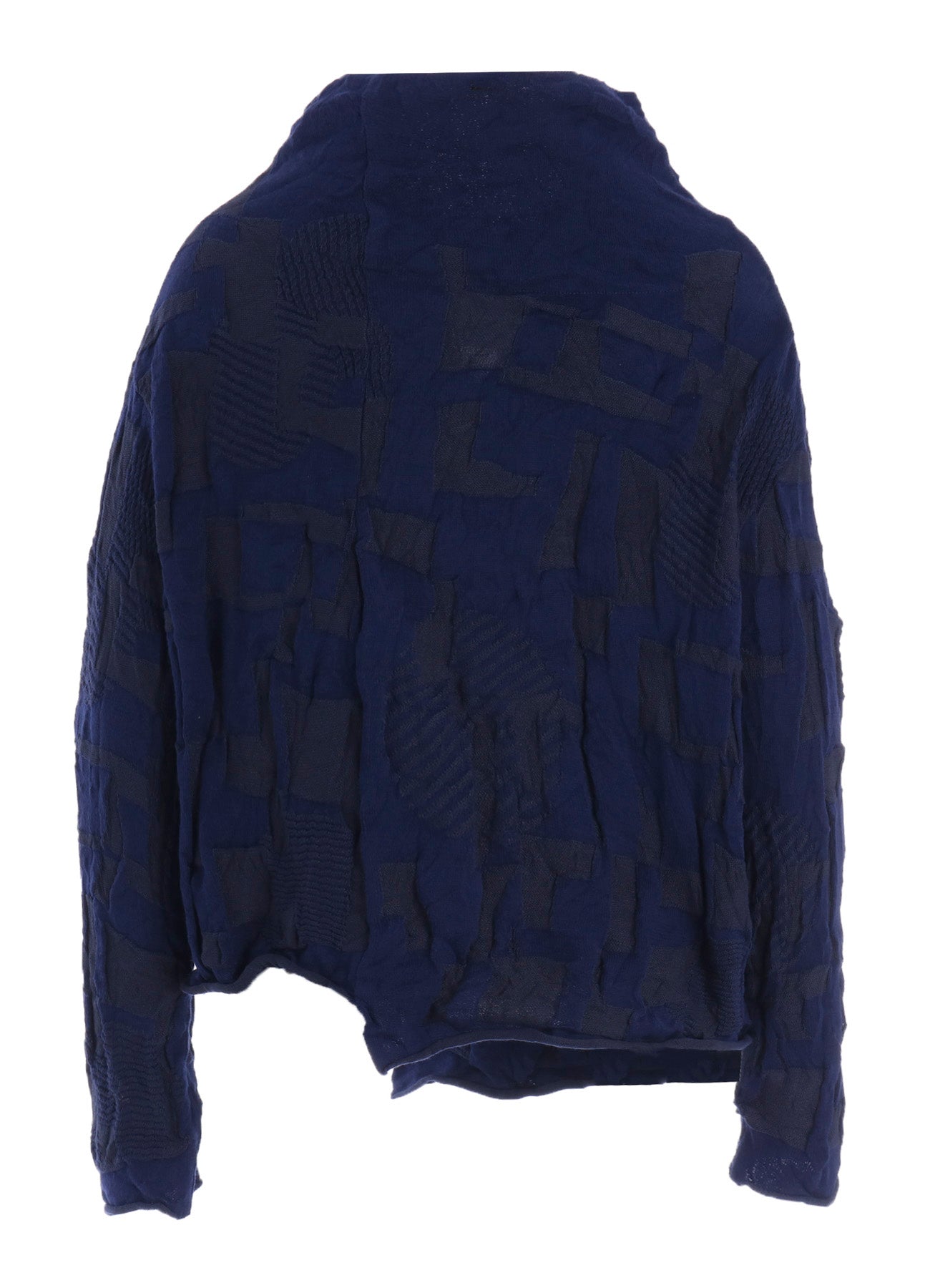 STRIPE CIRCLE LINKS 3-BUTTON CARDIGAN