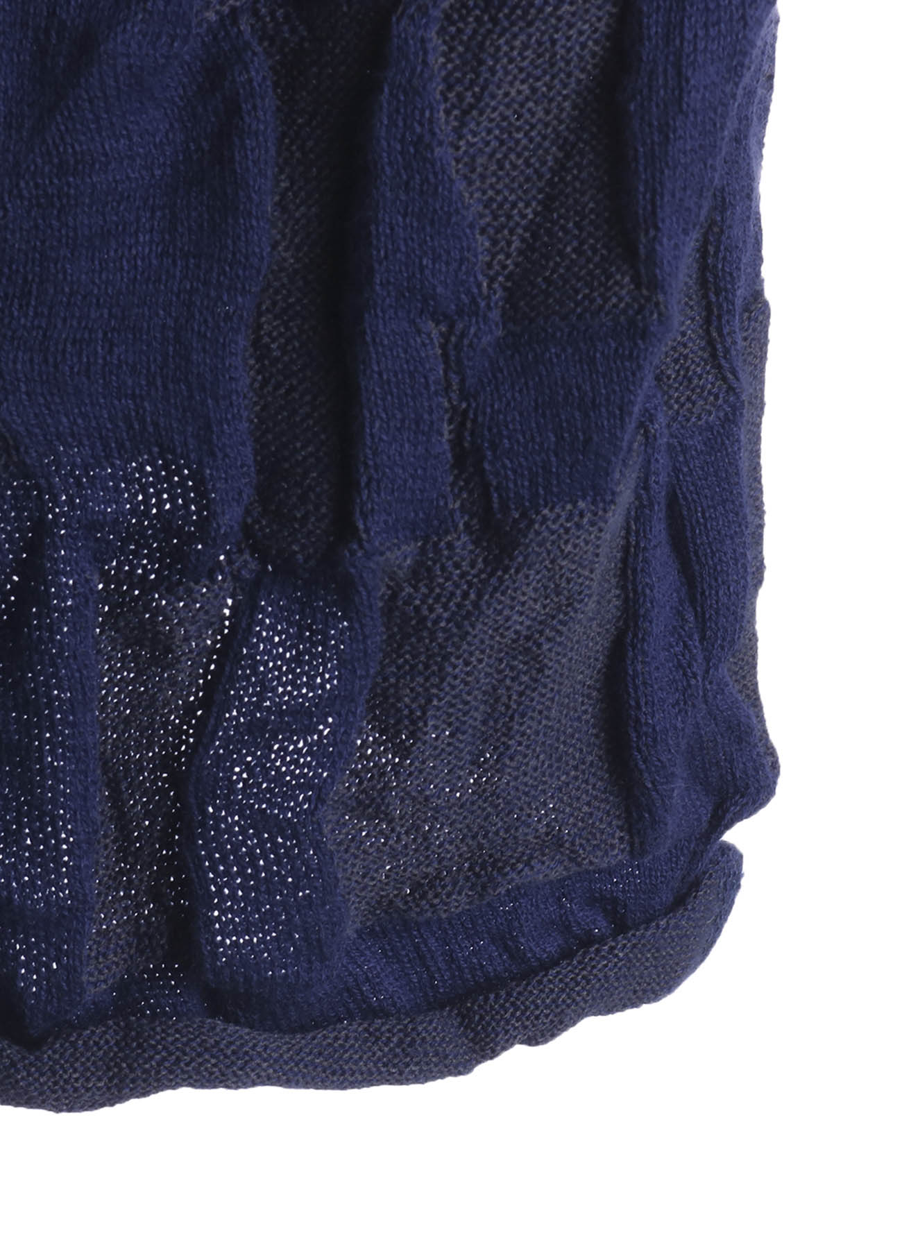 STRIPE CIRCLE LINKS 3-BUTTON CARDIGAN