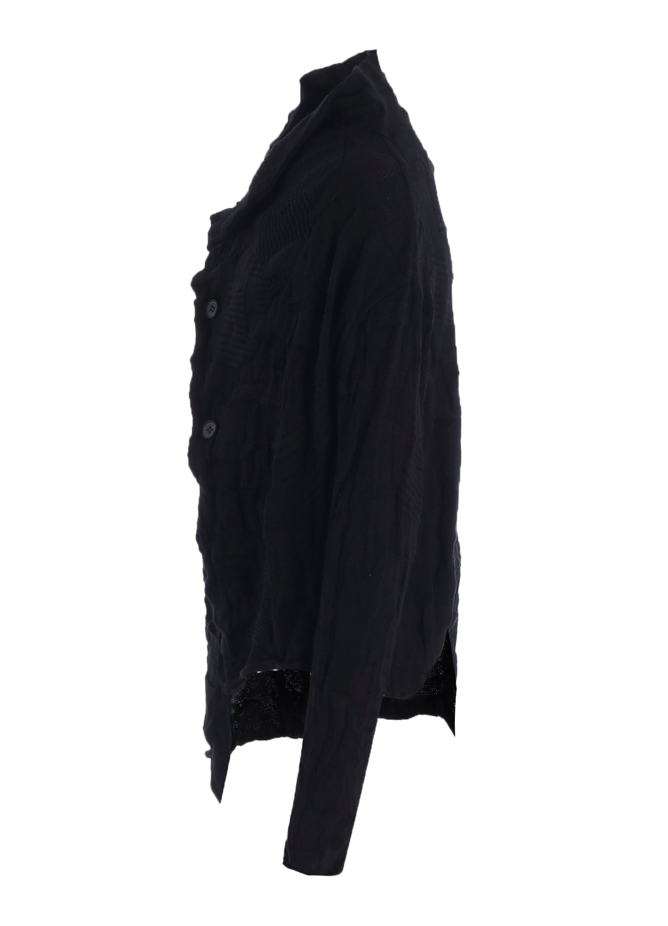 STRIPE CIRCLE LINKS 3-BUTTON CARDIGAN