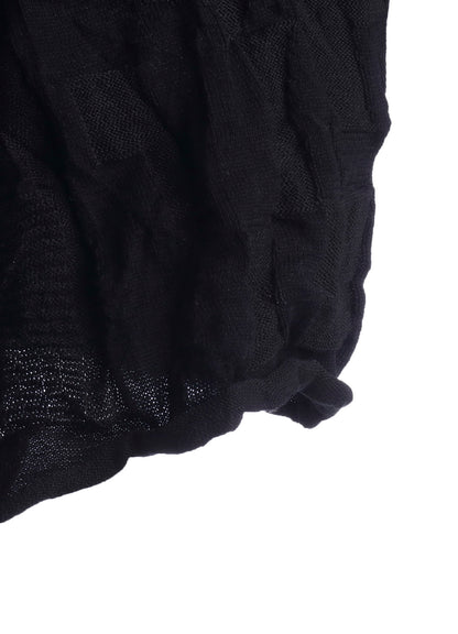 STRIPE CIRCLE LINKS 3-BUTTON CARDIGAN