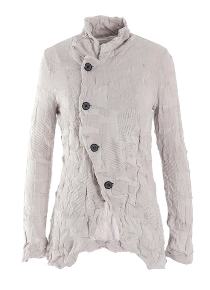 STRIPE CIRCLE LINKS 4-BUTTON JACKET