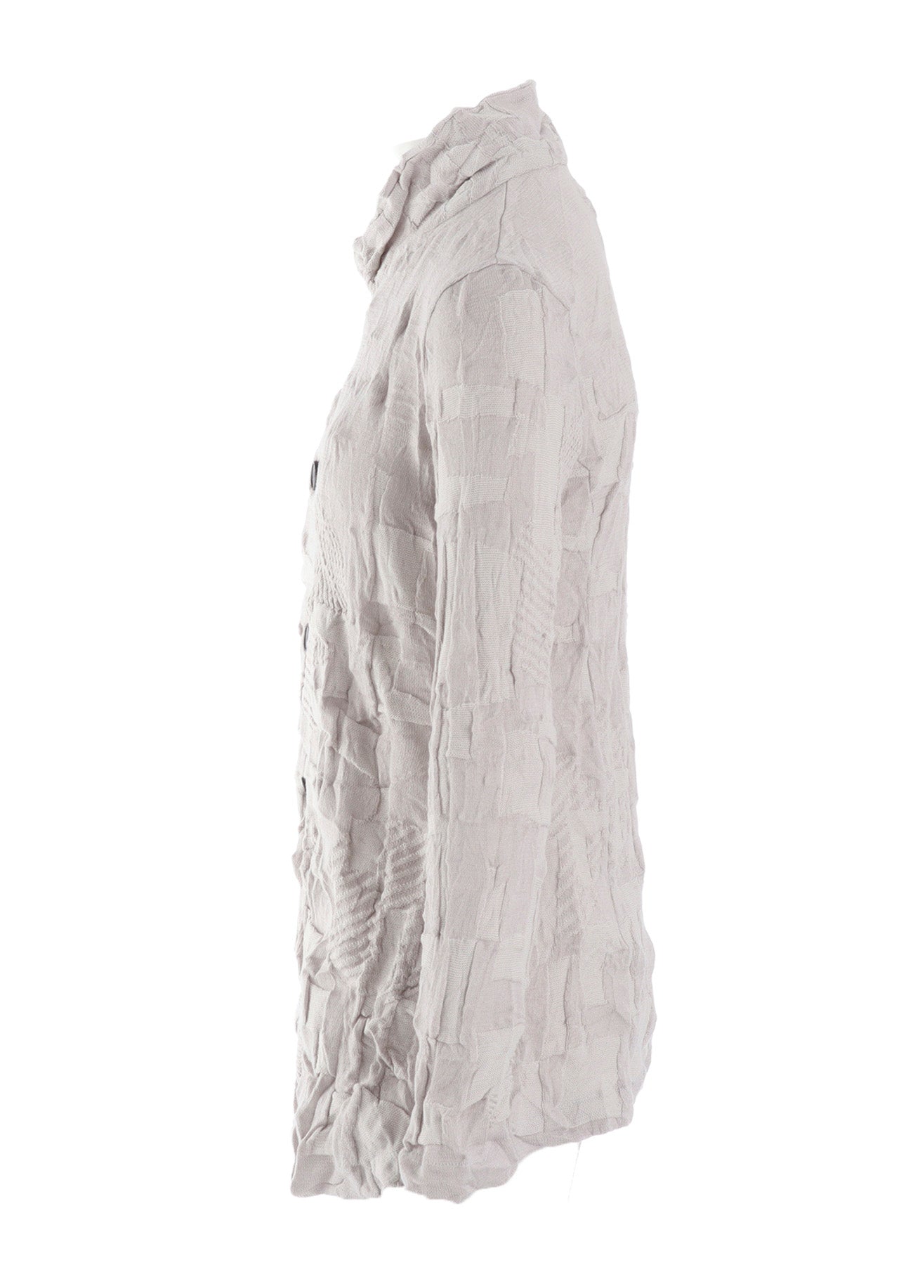 STRIPE CIRCLE LINKS 4-BUTTON JACKET