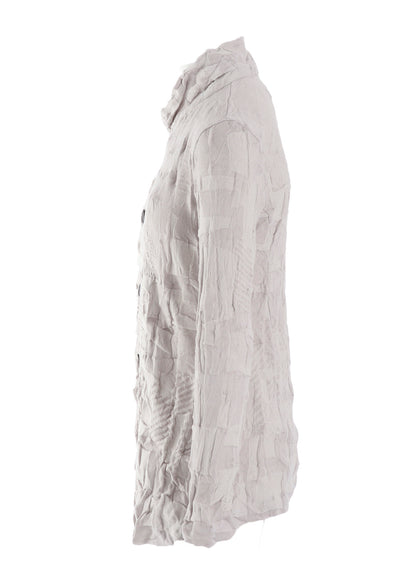 STRIPE CIRCLE LINKS 4-BUTTON JACKET