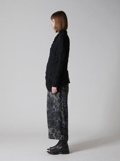 STRIPE CIRCLE LINKS 4-BUTTON JACKET