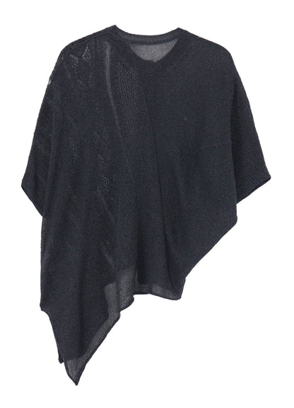 OPEN-WEAVE CABLE-KNIT COAT