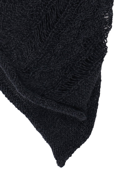 OPEN-WEAVE CABLE-KNIT COAT