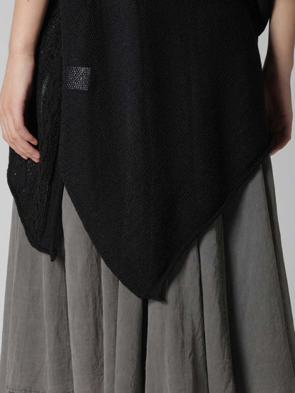 OPEN-WEAVE CABLE-KNIT COAT