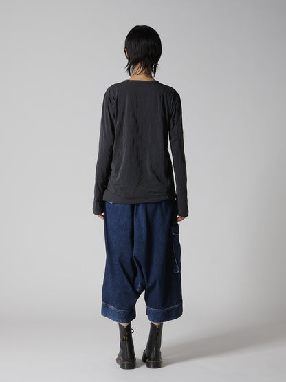 WRINKLE JERSEY Y'S STITCH LONG SLEEVE T