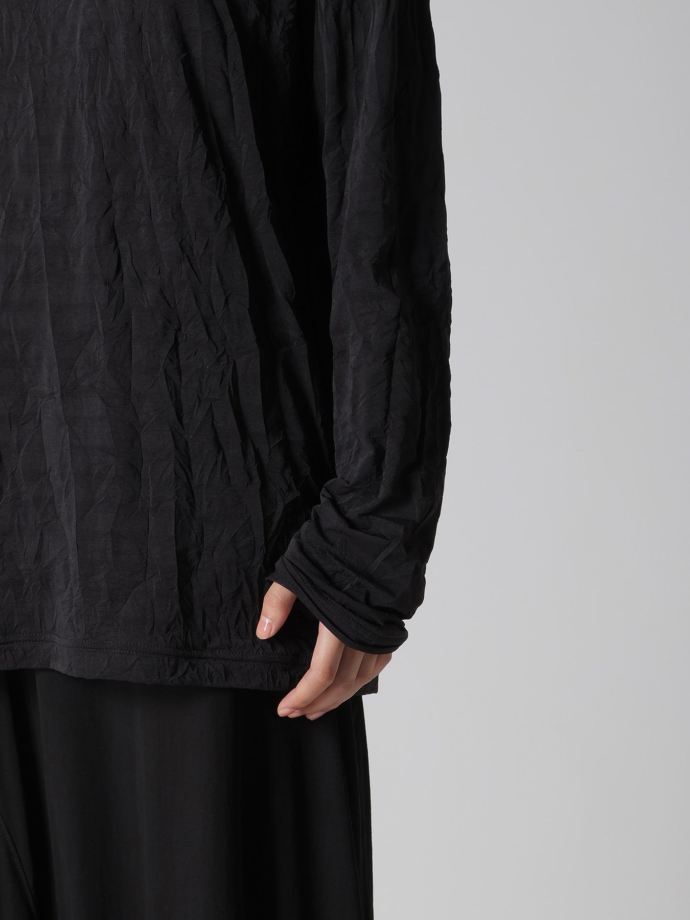 WRINKLE JERSEY Y'S STITCH LONG SLEEVE BIG T
