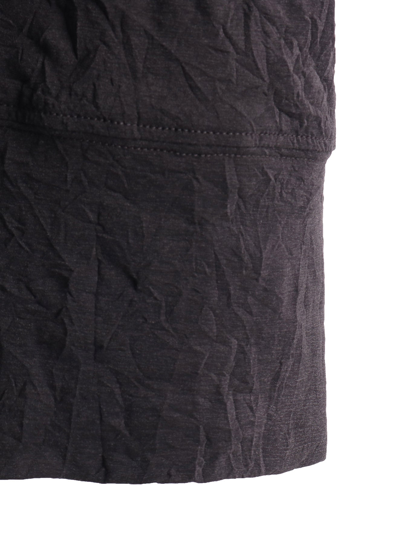 WRINKLE JERSEY Y'S STITCH BIG SLEEVELESS T