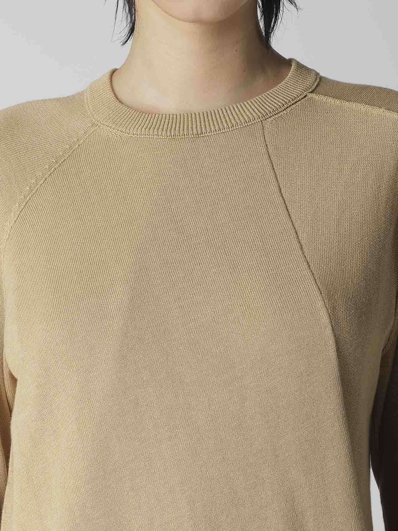 "Y" INTERSIA JERSEY LONG SLEEVE PULLOVER