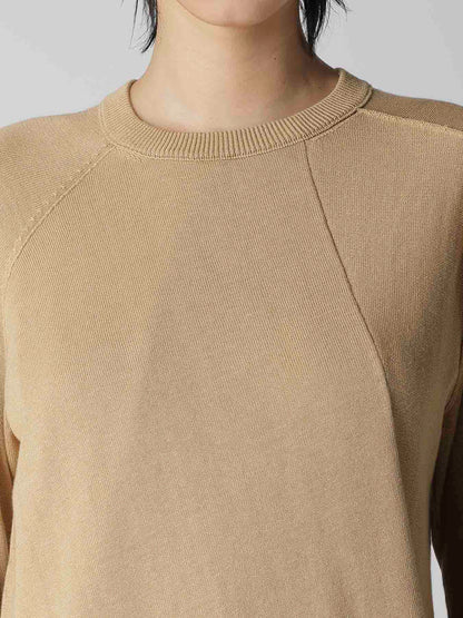 "Y" INTERSIA JERSEY LONG SLEEVE PULLOVER