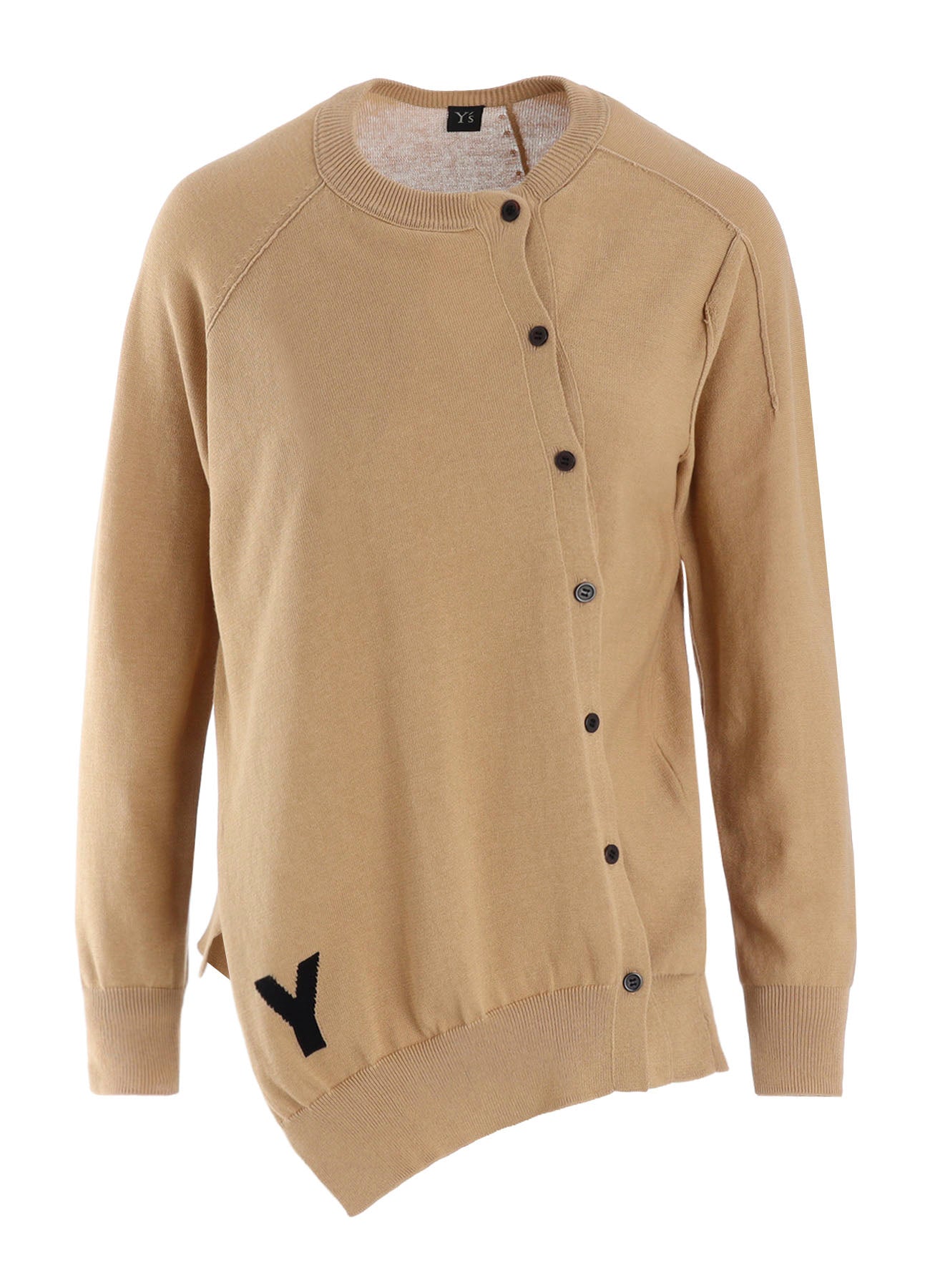 "Y" INTERSIA JERSEY LONG SLEEVE CARDIGAN