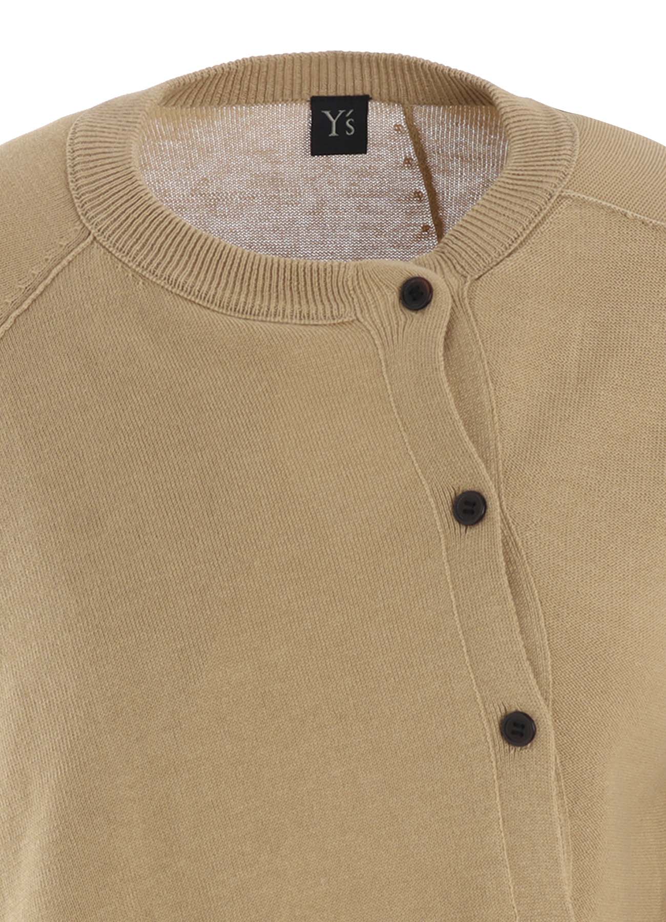 "Y" INTERSIA JERSEY LONG SLEEVE CARDIGAN