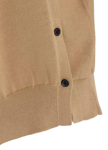 "Y" INTERSIA JERSEY LONG SLEEVE CARDIGAN