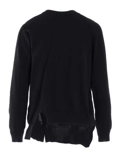 "Y" INTERSIA JERSEY LONG SLEEVE CARDIGAN