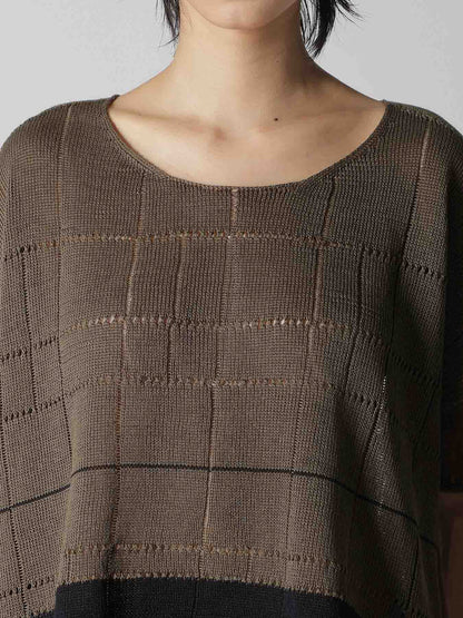 COTTON JERSEY DROP SHOULDER SHORT PULLOVER