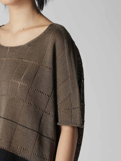 COTTON JERSEY DROP SHOULDER SHORT PULLOVER