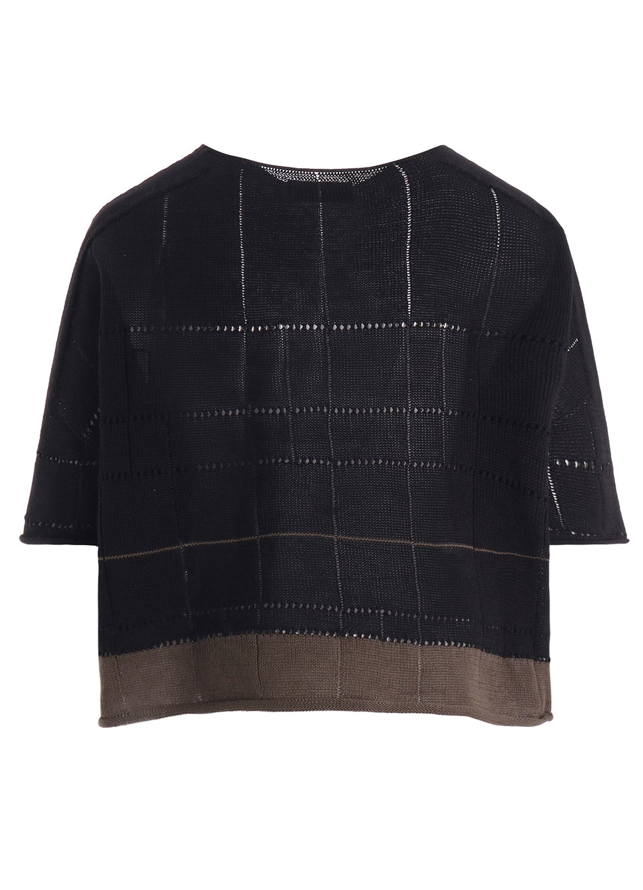 COTTON JERSEY DROP SHOULDER SHORT PULLOVER