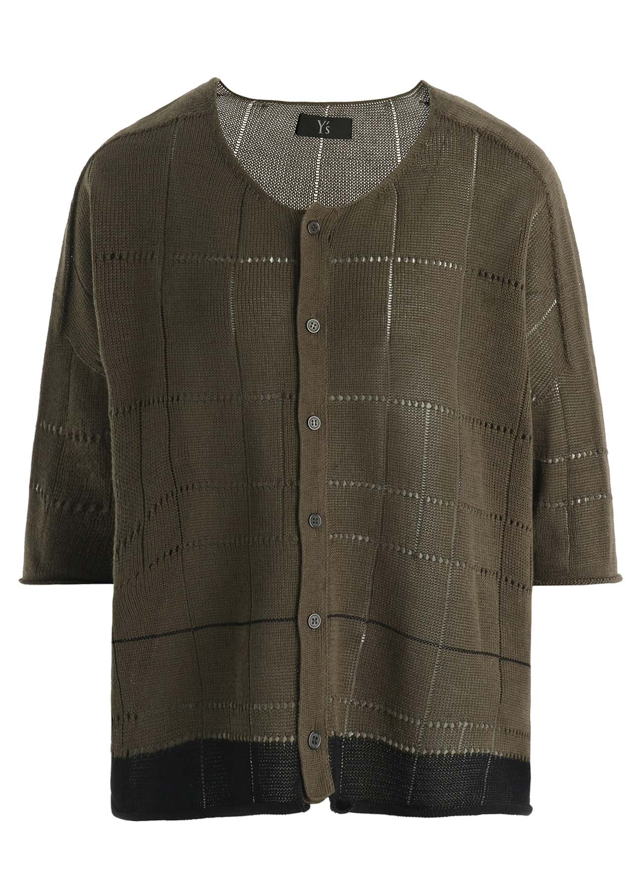 COTTON JERSEY DROP SHOULDER CARDIGAN