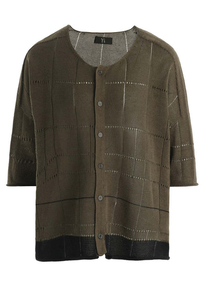 COTTON JERSEY DROP SHOULDER CARDIGAN