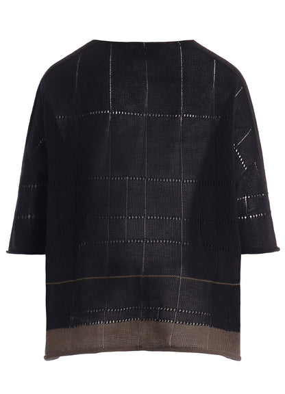 COTTON JERSEY DROP SHOULDER CARDIGAN