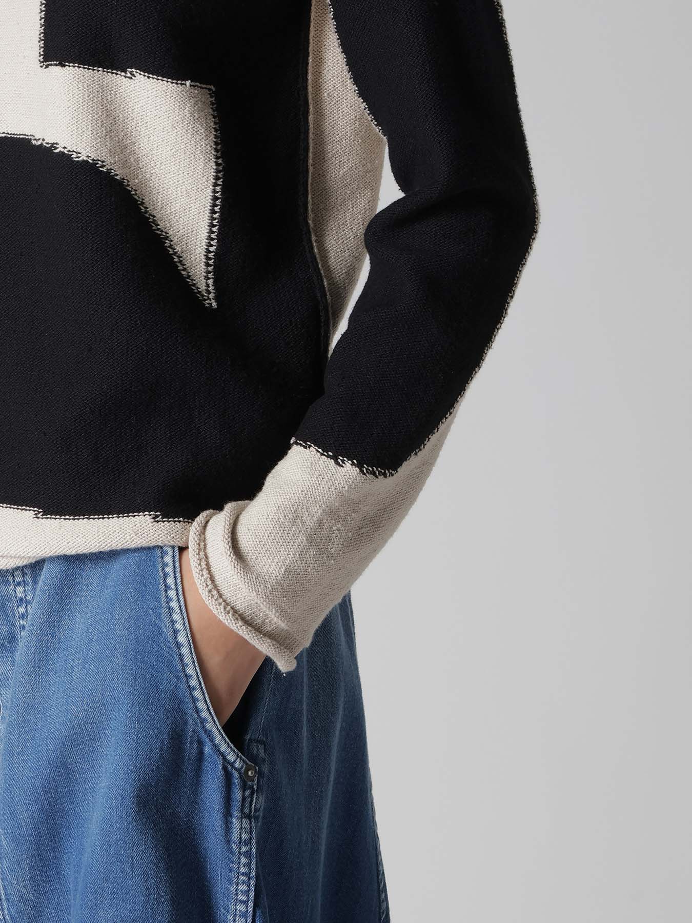 INTERSIA JERSEY ROUND NECK KNIT PULLOVER – THE SHOP YOHJI YAMAMOTO