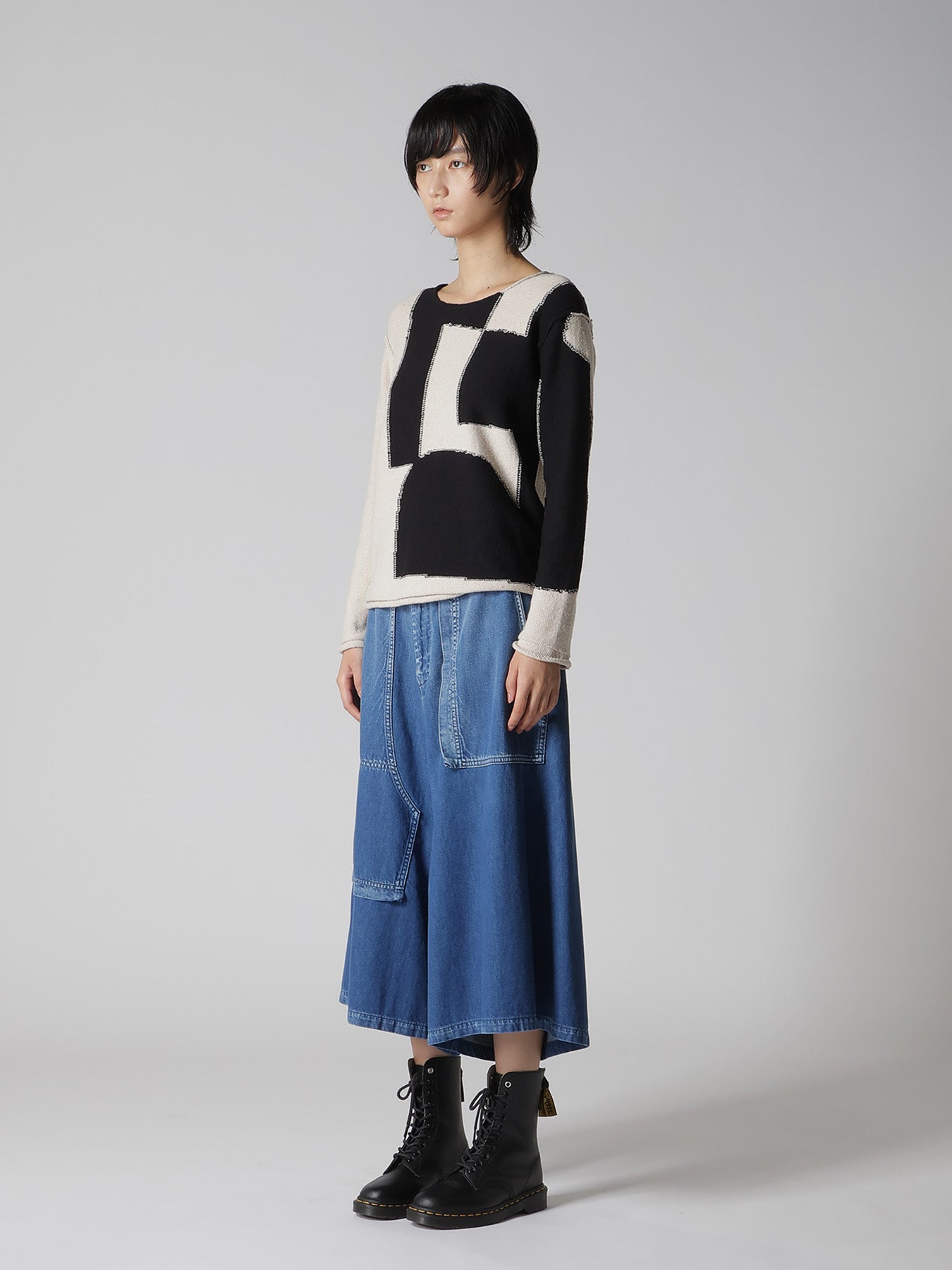 INTERSIA JERSEY ROUND NECK KNIT PULLOVER – THE SHOP YOHJI YAMAMOTO